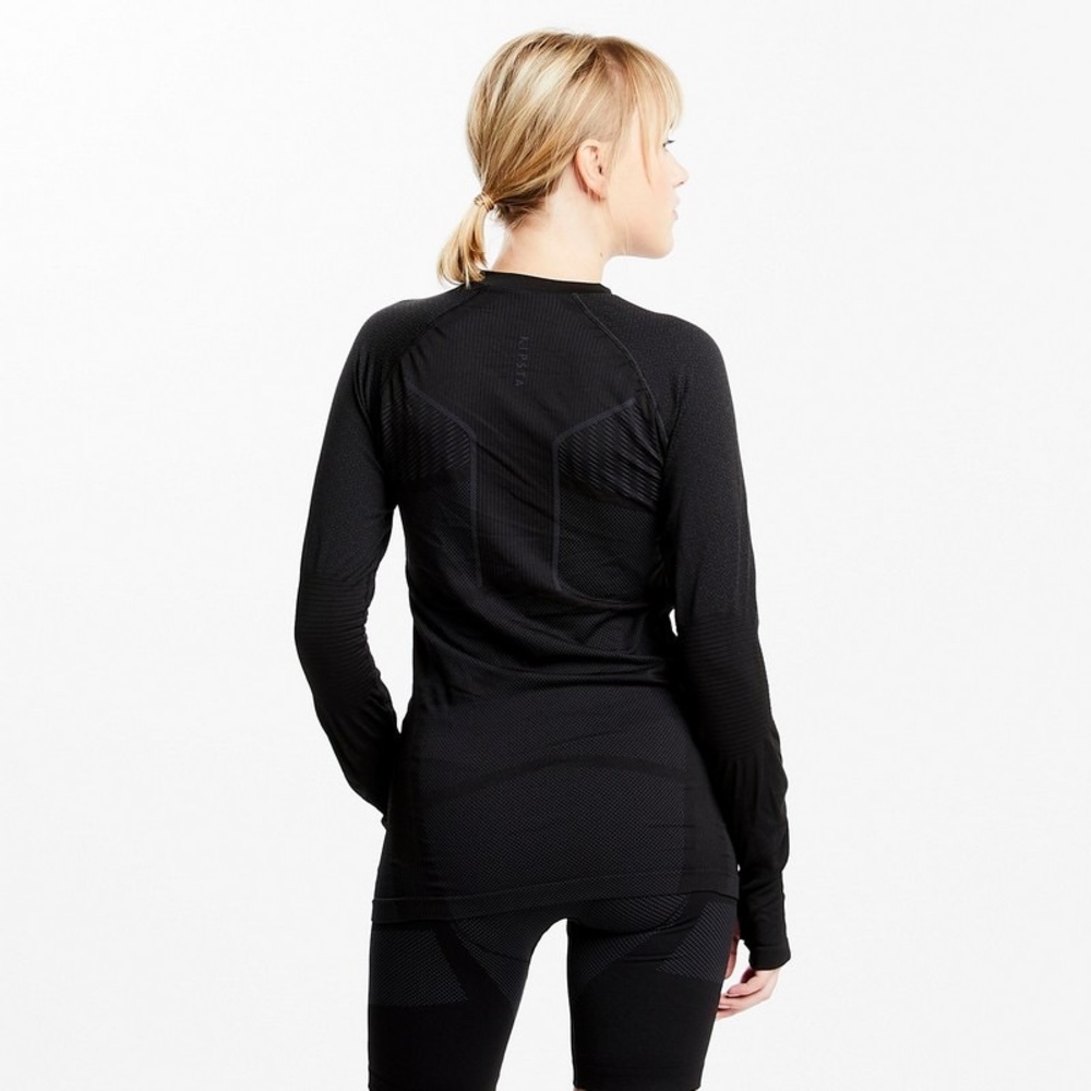 Black thermical long-sleve shirt for sport - Picture 2 of 4